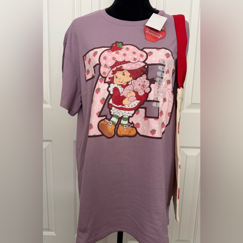 Strawberry Shortcake T-shirt and Canvas Tote Bag Bundle